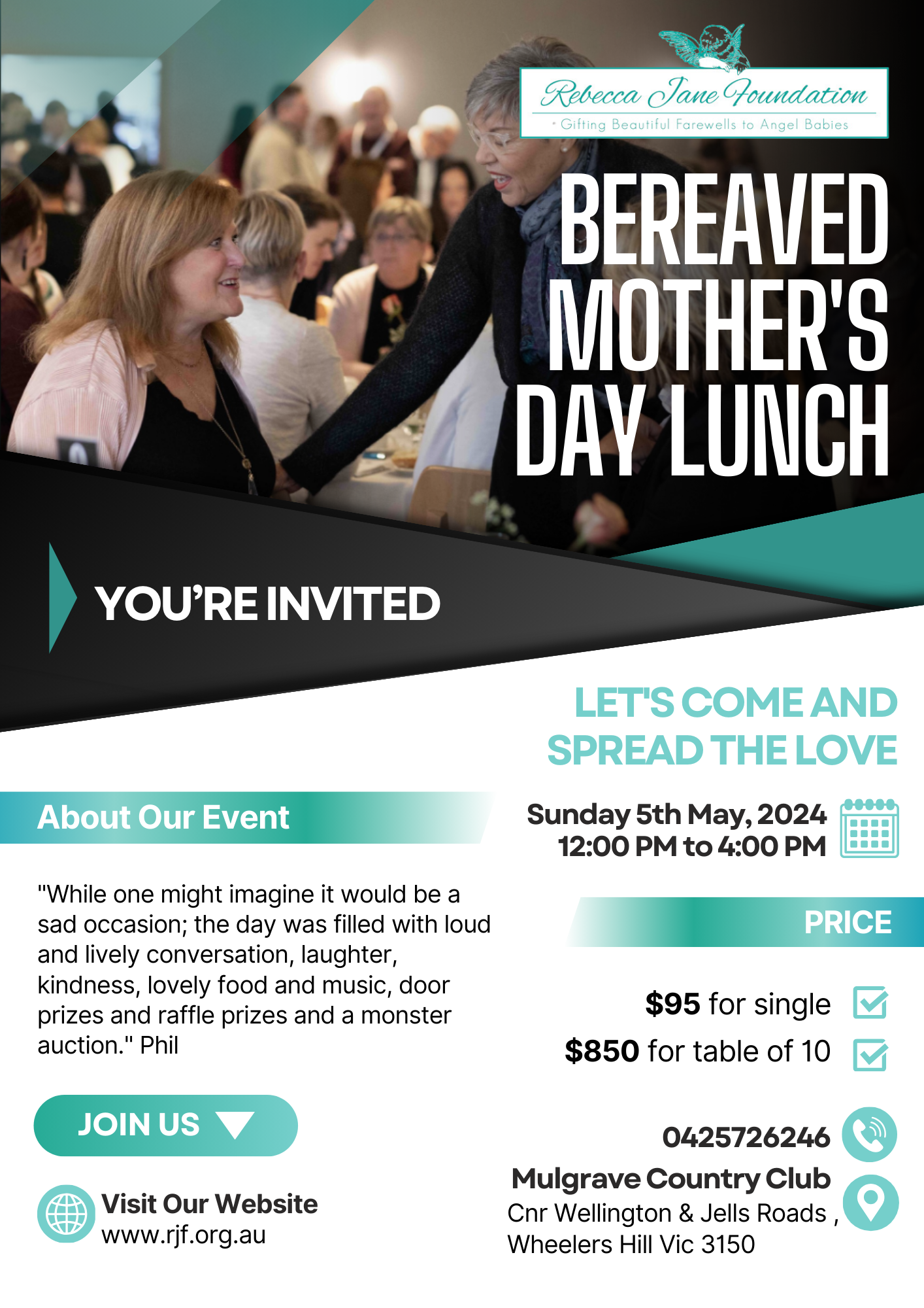 Bereaved Mother's Day Lunch 2024